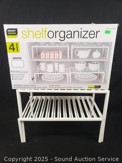 Smart Design White 4-Shelf Organizer Set