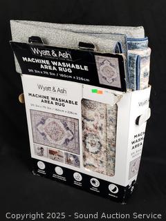 Wyatt & Ash Machine Washable 5'3" x 7'5" Area Rug