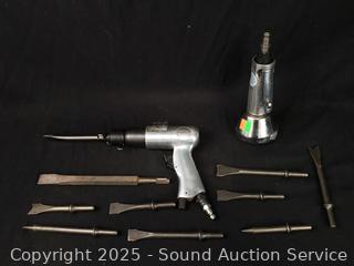Air Hammer w/Bits & 3" Air Cutoff Saw