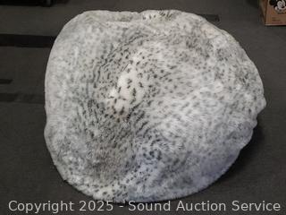 Faux Fur Bean Bag Chair 