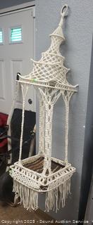 Hanging Knitted Plant Holder