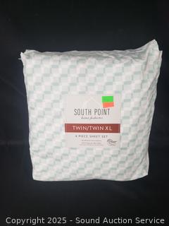 4pc South Point Twin/XL Polyester Microfiber Sheet Set