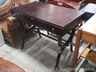 Dark Finish 3-Drawer Desk 