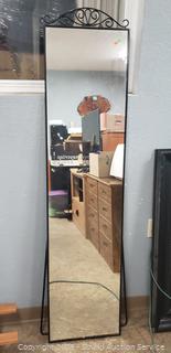 Metal Framed Freestanding Wardrobe Mirror