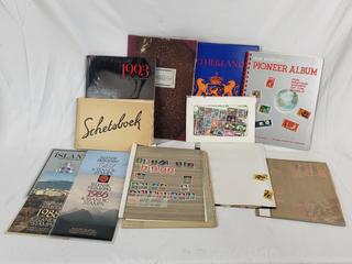 Assorted World Stamp Albums