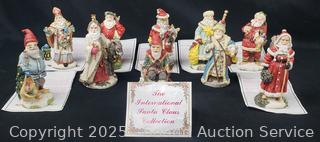 10 Composite International Santa Clause Figures