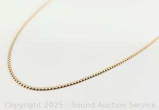 14K Gold Italian 20" Chain Necklace
