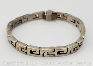 Mexico Sterling 7" Chunky Bracelet