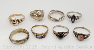 8 Sterling Rings S:10-11