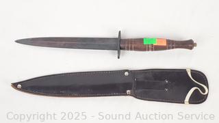 WWII Trench knife Dagger w/Sheathe