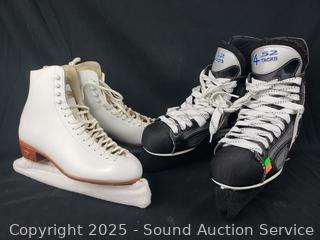 2 Pairs of Ice Skates