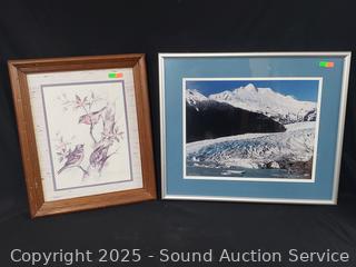 Peter Barnett Ltd. Signed Alaska Photo & Birds Print