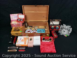 Assorted Trinket Boxes, Knick Knack Collectibles