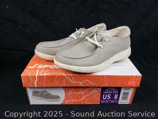 Women's JSport Wenden Gray Memory Foam Loafers S:8