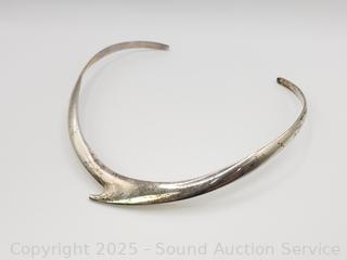 Mexico Silver Choker Necklace 