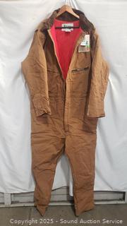 Insulated Brown Duck Coveralls S:2XL