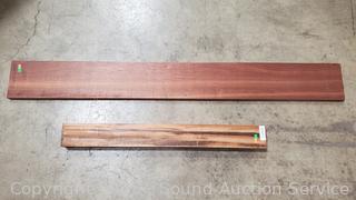 Bloodwood Board & Orange Hardwood Carving Blanks