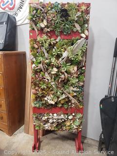 Faux Plant Bed Freestanding Panel