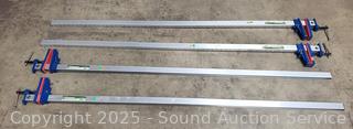 4 Pittsburgh 60" Aluminum F-Style Bar Clamps