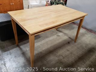 Blonde Wood Dining Table