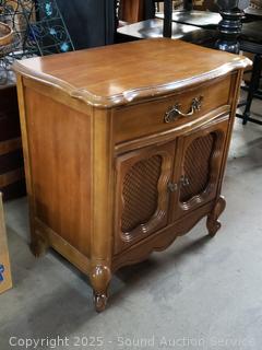 Cherry Single Drawer Nightstand Cabinet