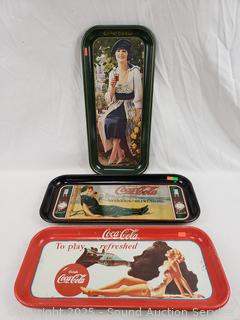 Coca-Cola Tin Trays
