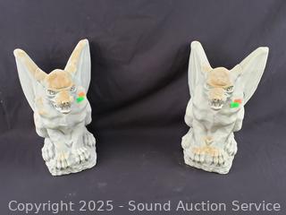 Pair of Composite Gargoyle Statuaries