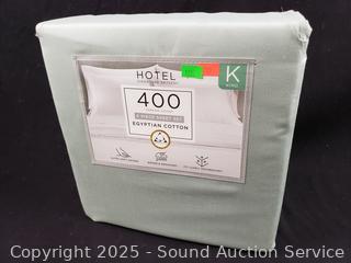 6pc Hotel Signature Green 400TC Egyptian Cotton Sheet Set