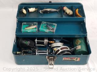 Haiwatha 13.5" Steel Tacklebox w/Lures & Reels
