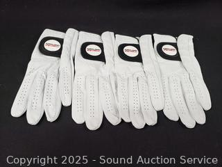 4 Kirkland Premium Cabretta Leather Golf Gloves S:M