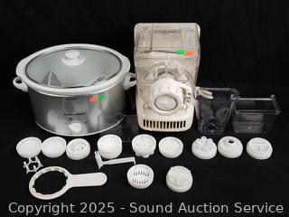 Hamilton Beach SC06 4qt Silver Slow Cooker & Popeil Automatic Pasta Maker