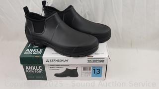 Men's Staheekum Rubber Ankle Rain Boots S:13