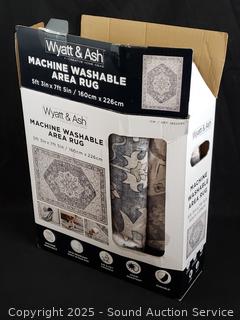 Wyatt & Ash Machine Washable 5'3" x 7'5" Area Rug