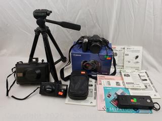 Assorted Cameras, Camera Equipment