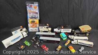 Diecast Metal Coin Banks, Cars, Semi-Trucks