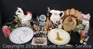 Assorted Bird & Other Knick Knacks Decor