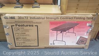 Globe 30" x 72" Industrial Strength Contract Folding Table