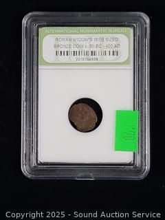 Roman Widows Mite Sized Bronze Coin c.50BC-400AD