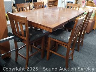 Green River Cafe Height Dining Table w/6 Chairs