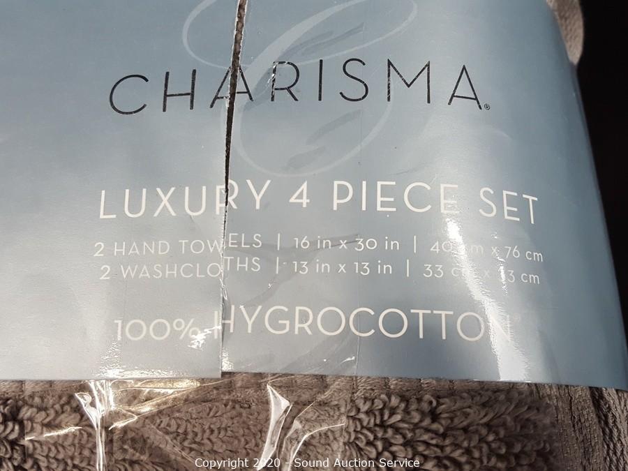 Sound Auction Service - Auction: 12/10/19 James, Methenitis & Others Estate  Auction ITEM: 4pc. Charisma Grey Luxury Bath & Hand Towels