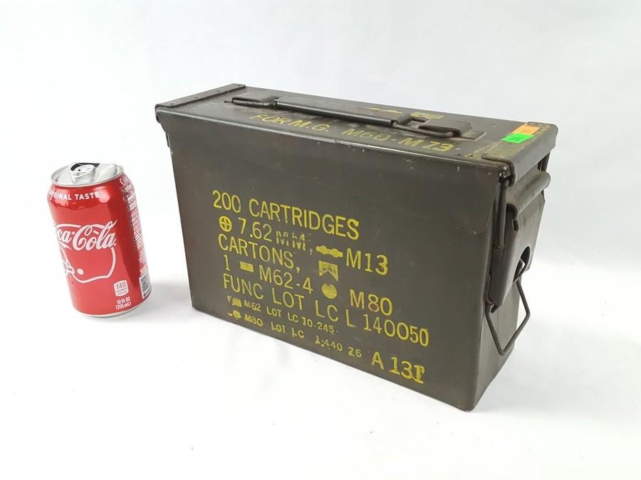 Sound Auction Service - Auction: 02/20/20 Boyd, Ellis & Others  Multi-Consignment Auction ITEM: 7.62mm Ammo Tin