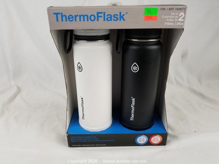 Sound Auction Service - Auction: 03/05/20 Ross, Clark & Others Multi-Estate  Auction ITEM: Like New 2pk Thermoflask 24oz Water Bottles