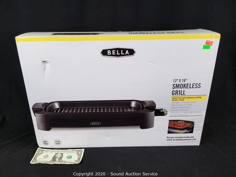 Bella - Pro Series Indoor Smokeless Grill - Stainless Steel 