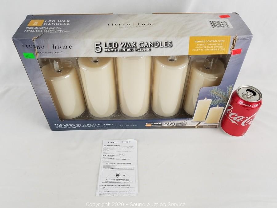 Sterno led deals wax candles remote