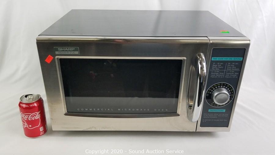 Sharp R-21LVF Medium Duty Commercial Microwave Oven 1000 watt