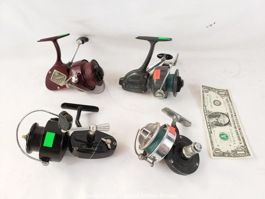 Sound Auction Service - Auction: 07/21/20 Meier Pt. 2 & Others Multi  Consignment Auction ITEM: 4 Vtg. Spinning Fishing Reels