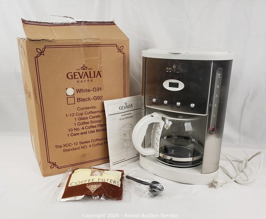 Sound Auction Service - Auction: 08/18/20 Voller, Elke & Others Multi  Consignment Auction ITEM: New Gevalia Kaffe XCC-12 Coffee Maker