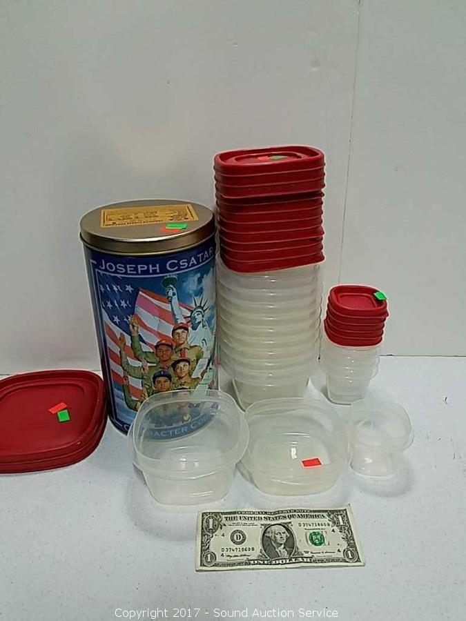 At Auction: RUBBERMAID CONTAINERS