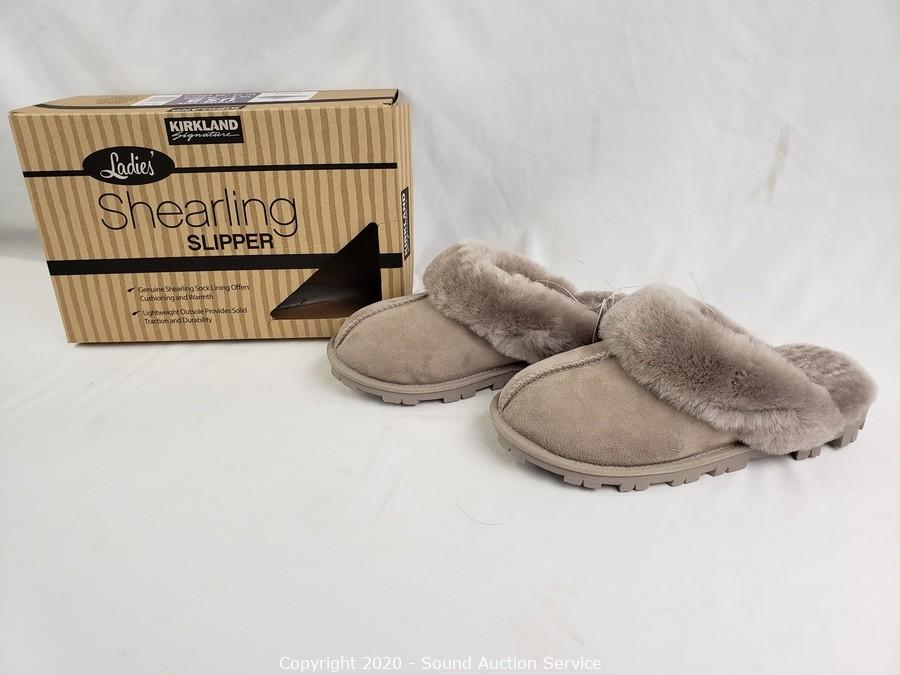 Kirkland women's shearling slippers hot sale