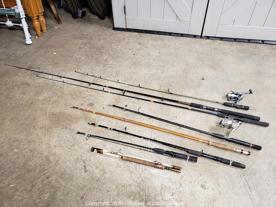 Lot of 7 Vintage Fishing Poles South Bend Berkley Shakespeare Fly Fishing